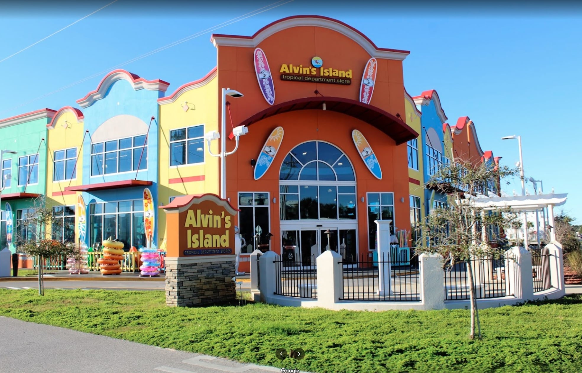 Alvin’s Island’s colorful Scenic Gulf Drive storefront